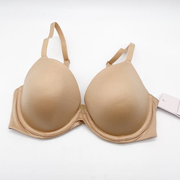 Auden NWT Women's 34C Brown Icon Full Coverage Smooth Lightly Lined T-Shirt Bra - Picture 2 of 5